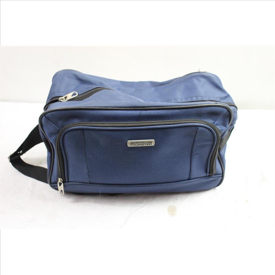 Misc,blue Bag With Knife, Powerbank, Binoculars And More