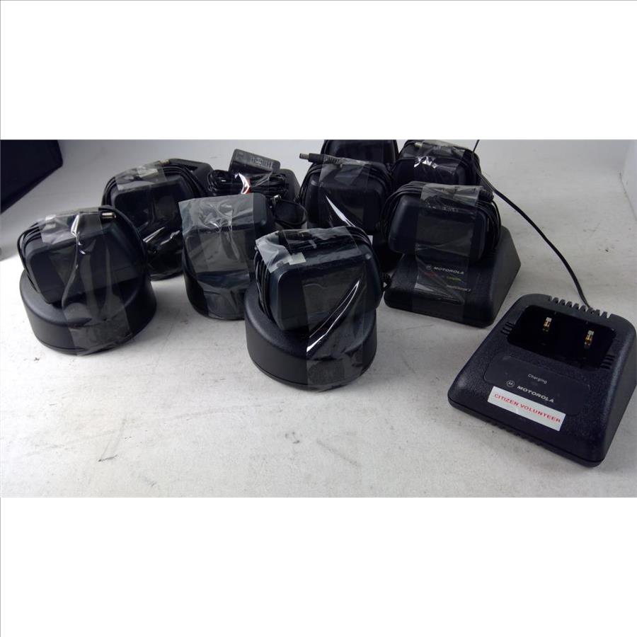 Motorola 2Way RAdio Charger Bulk Lot Property Room