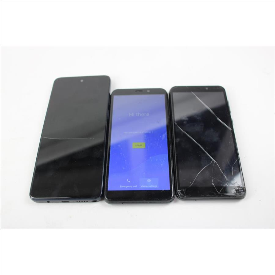 Motorola, Cloud Mobile Cell Phone Lot, 3 Pieces, Sold For Parts