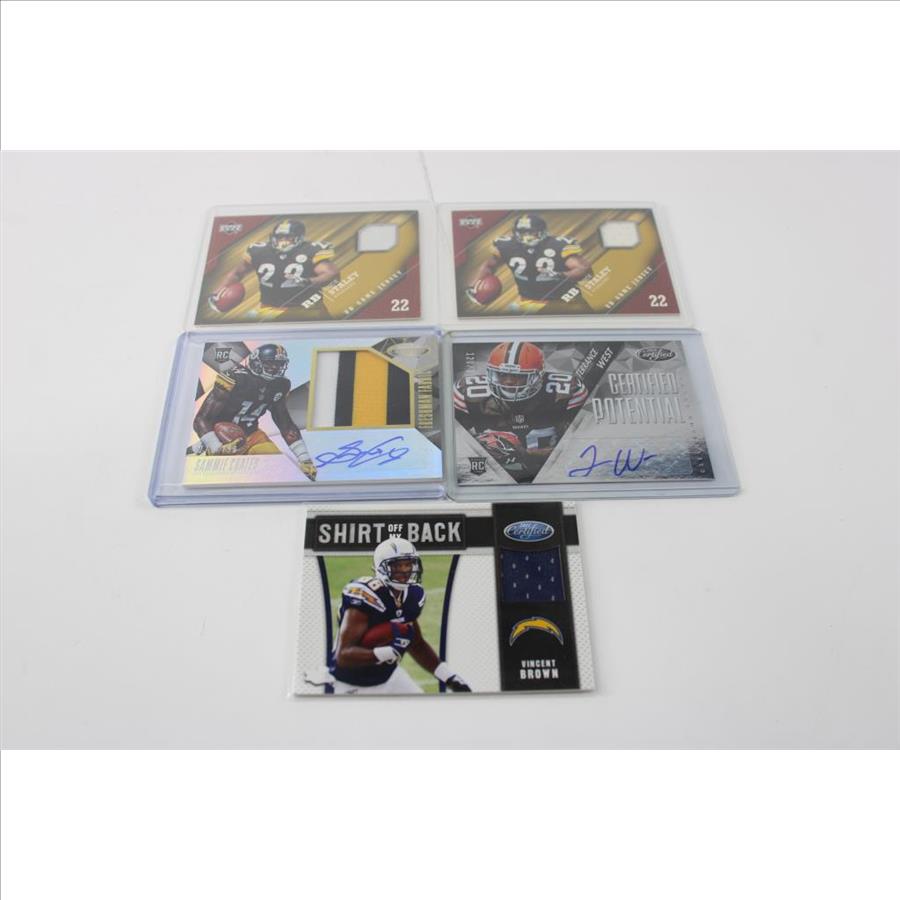 NFL Trading Cards, 10 Pieces Property Room