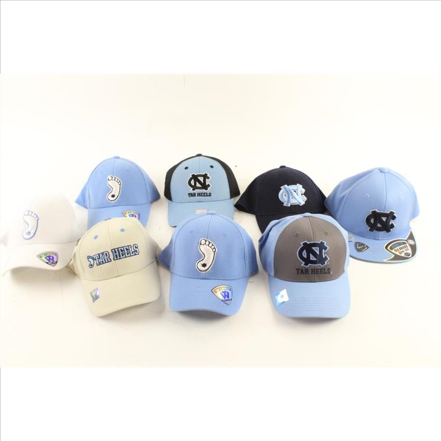 North Carolina Tar Heels Hats, 8 Pieces 