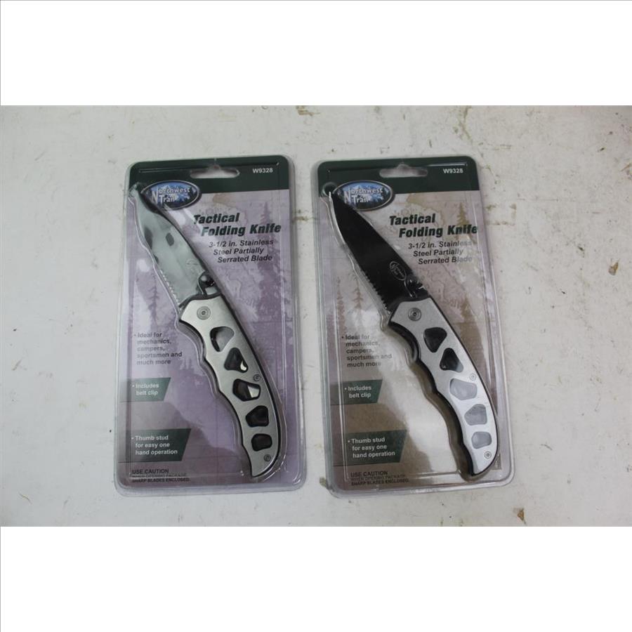 Northwest Trail Tactical Folding Knives; 2 Pieces Property Room