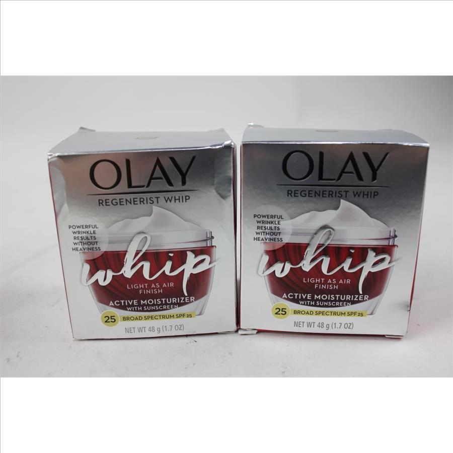 OLAY Regenerist Whip Moisturizer, Fragrance Free/SPF-25, And Micro-Sculpting Cream, 4 Pieces