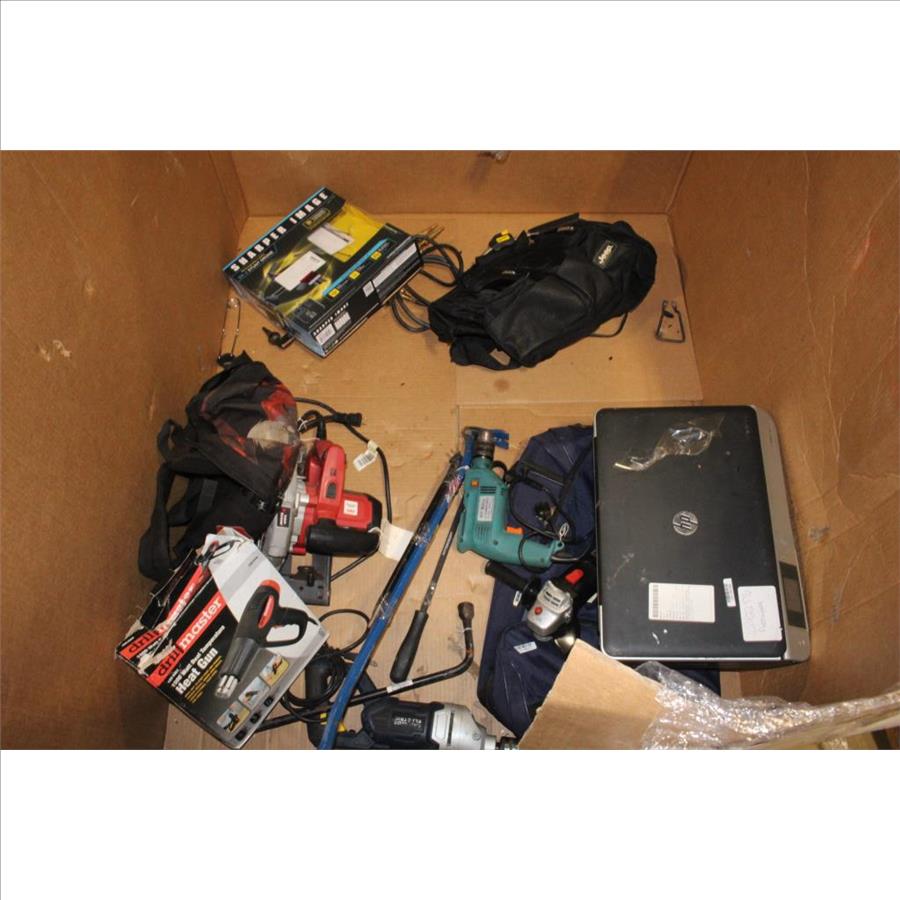 Pallet With Printer, Tools & More, 10+ Pieces Property Room