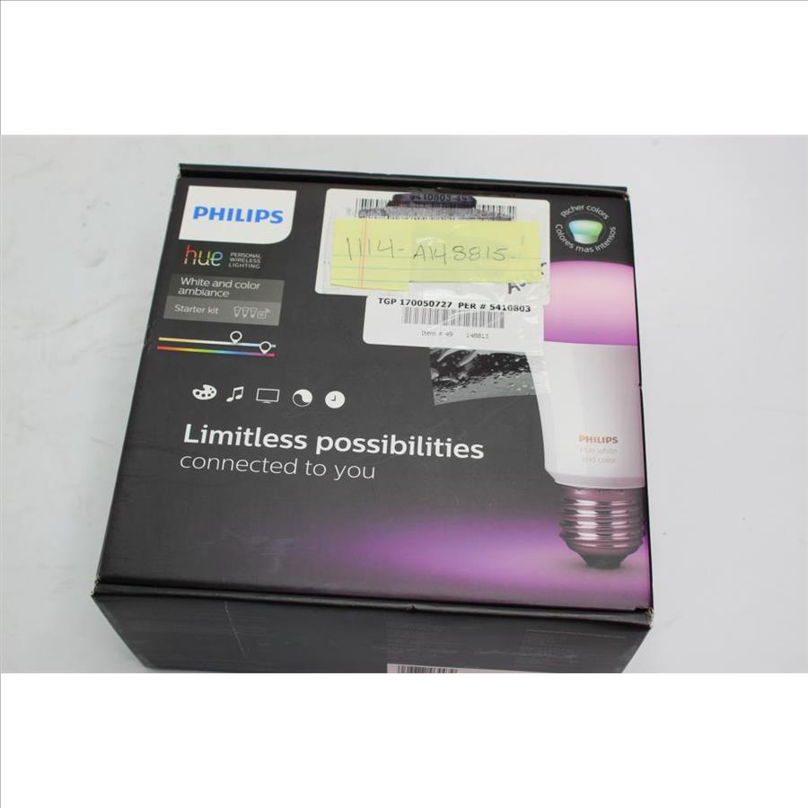 Philips White And Color Ambiance LED Light Starter Kit Property Room