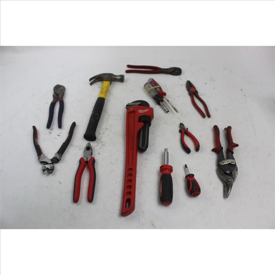 Pipe Wrench, Hammer, Screwdrivers And More Milwaukee, Craftsman 10