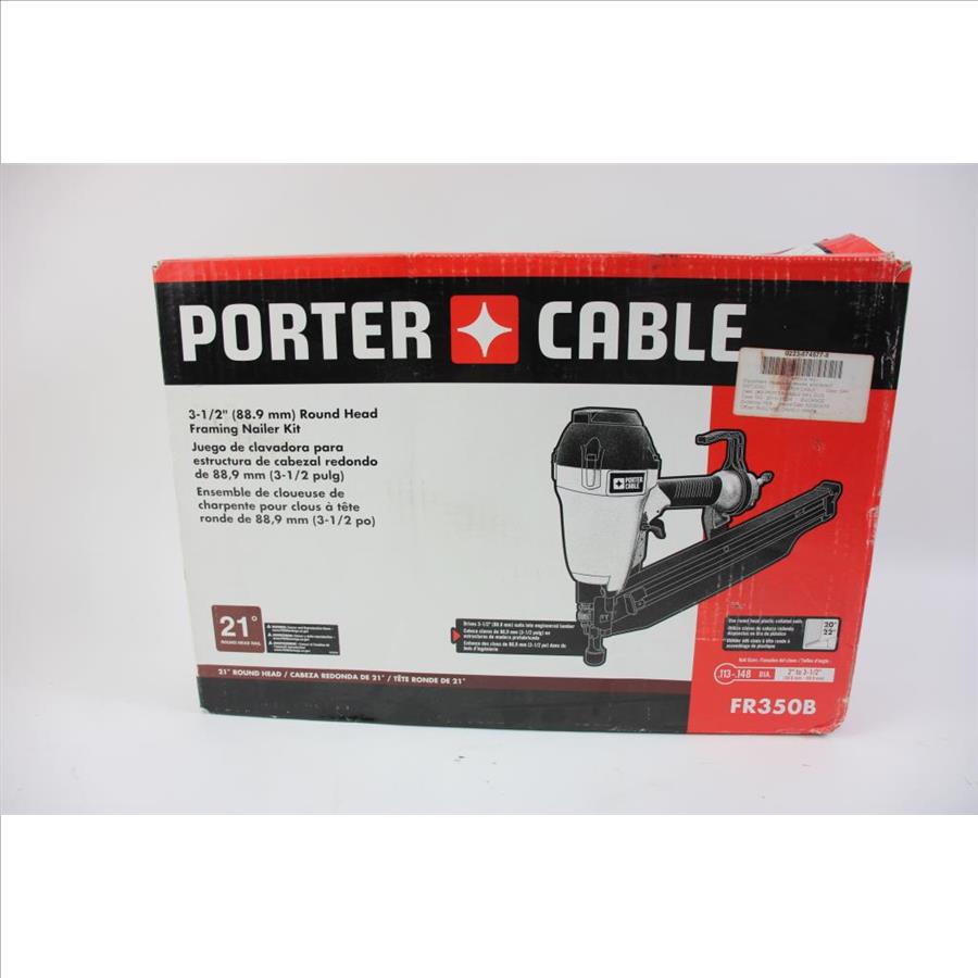 Porter Cable 31/2" Framing Nailer Kit Property Room