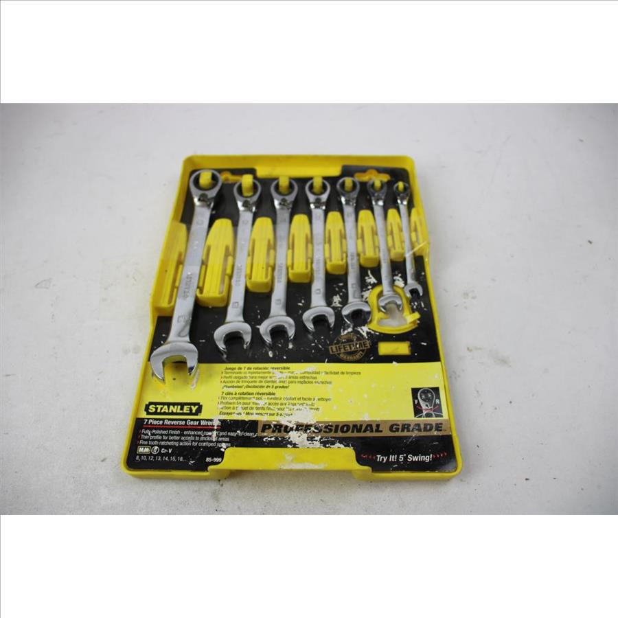 Porter Cable Cylindrical Lock Boring Jig Kit And Stanley Reverse Gear Wrench Set 85-999