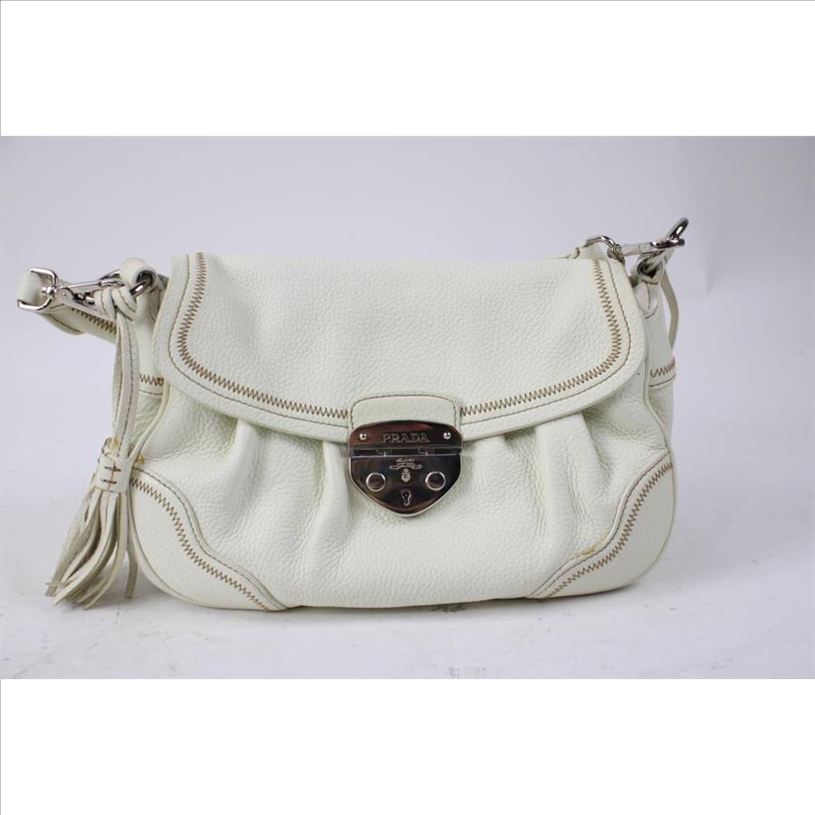 Prada Vitello Daino Pushlock Shoulder Bag - Doublechecked By Entrupy
