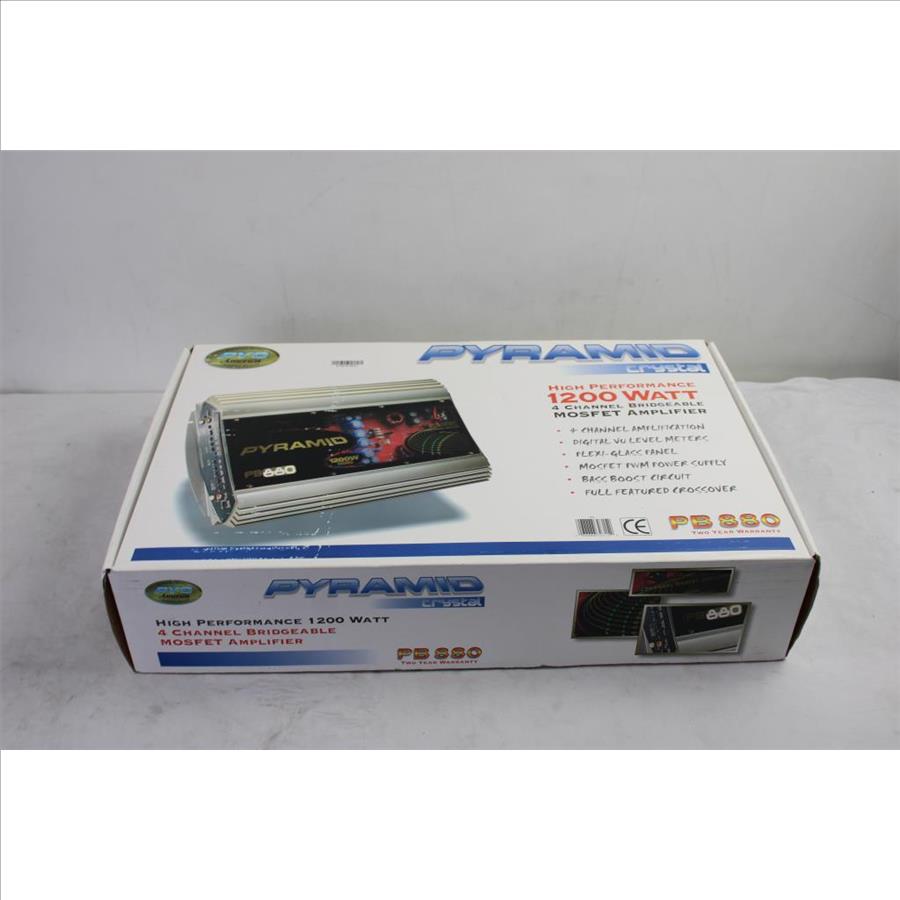 Pyramid Crystal PB880 12 Watt 4 Channel Bridgeable Mosfet Amplifier