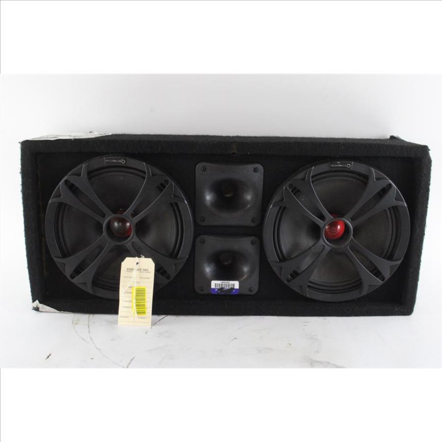 Q Power Chuchero Dual Pre Loaded 10 Inch Speaker Sub Box Enclosure