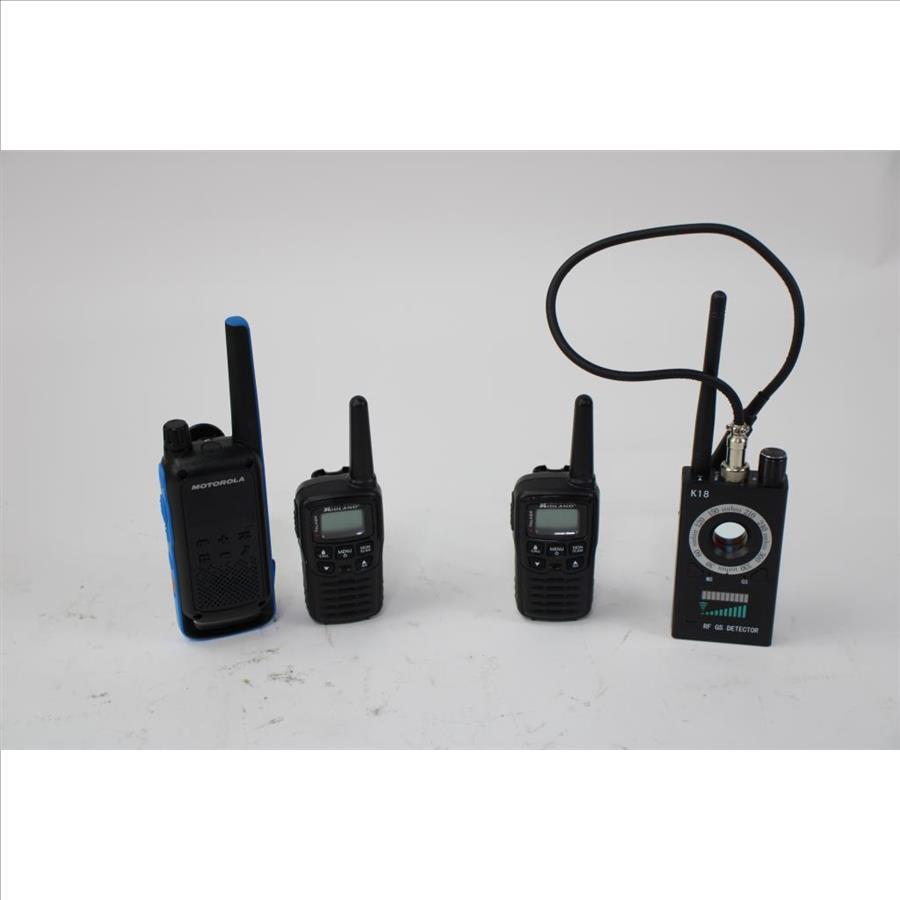 Rf Gs Detector And Two Way Radios 4 Pieces Property Room