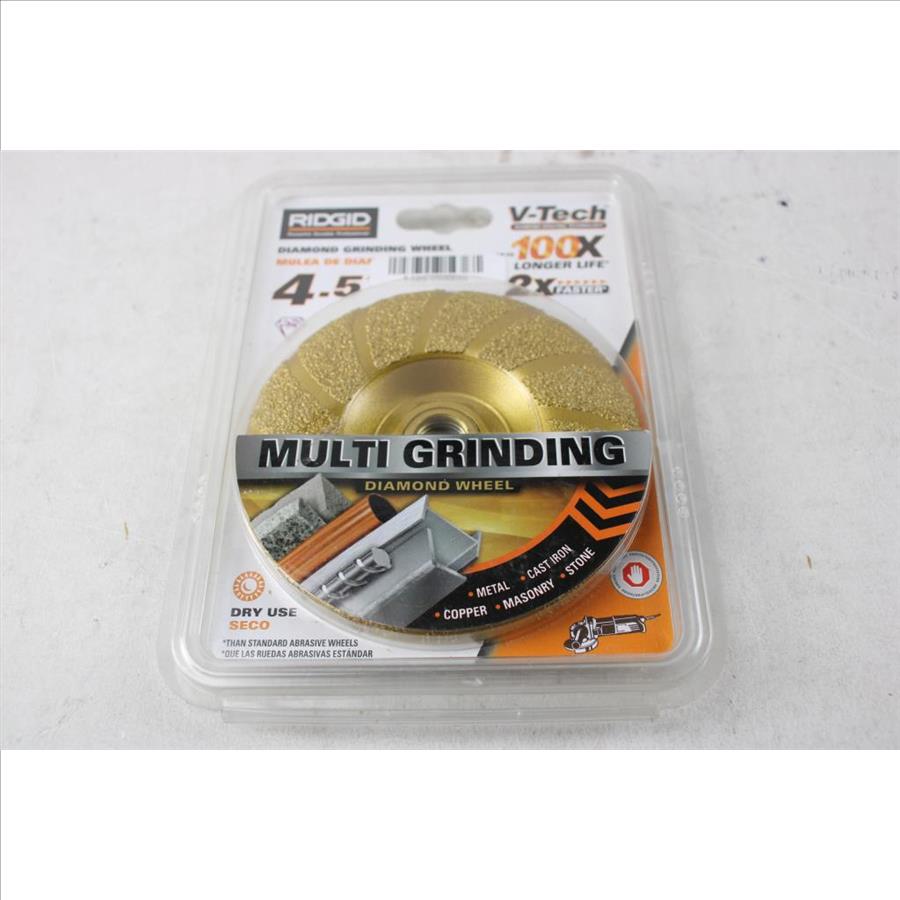 Ridgid Diamond Grinding Wheel, HDVBMW45 Property Room