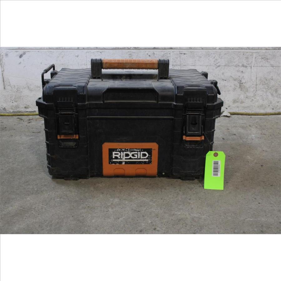 Ridgid Toolbox With Tools, 10+ Pieces Property Room