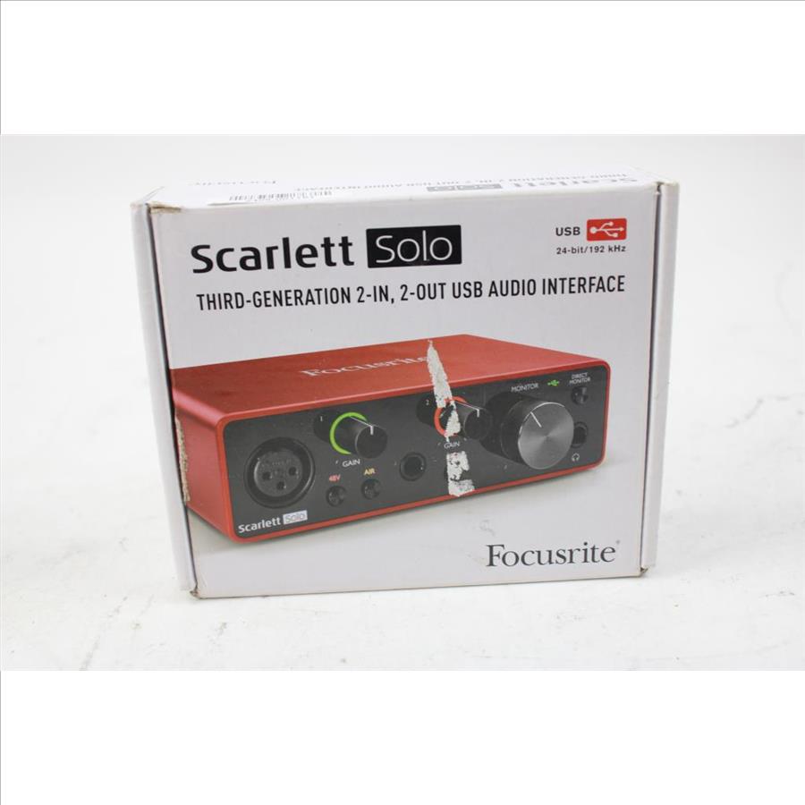Scarlett Solo Third-Gen 2 Out Usb Audio Interface