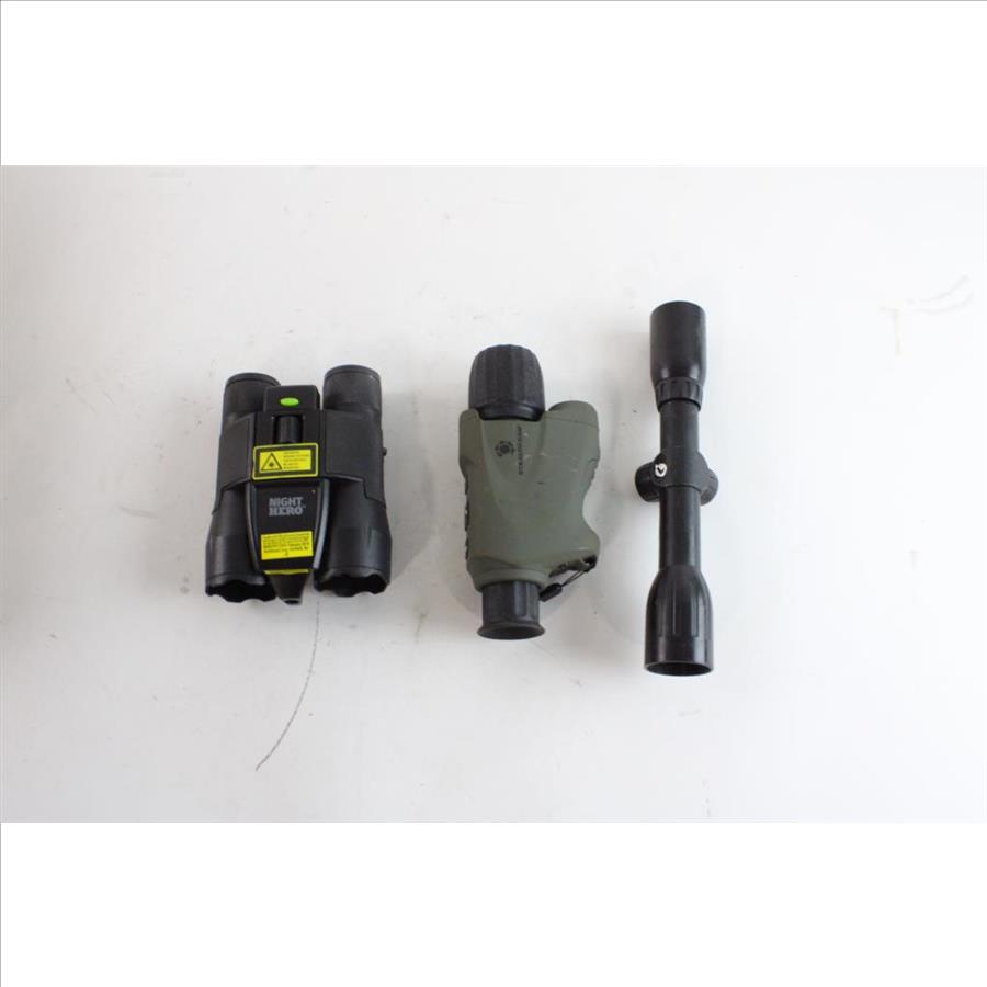 Scope, Binocular, And More, 3 Pieces Property Room