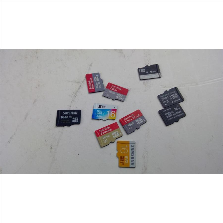SD Card Bulk Lot, 10 Pieces Property Room