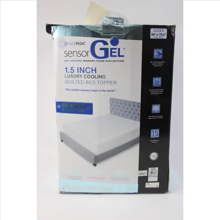 Sensorpedic 1.5 Inch Luxury Cooling Quilted Bed Topper | Property Room