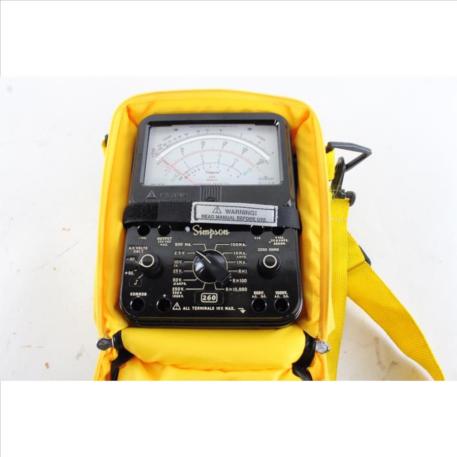 Simpson Ohmmeter With Case Property Room