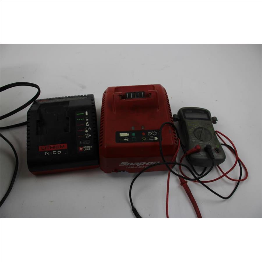 Snap-on, Ryobi, Nicd Lot Of Chargers, Battery,