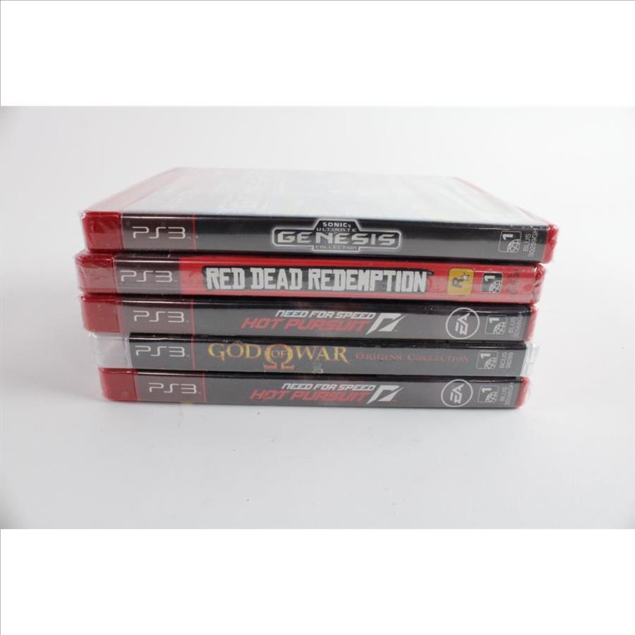 Sony Playstation 3 Games, 5 Pieces Property Room
