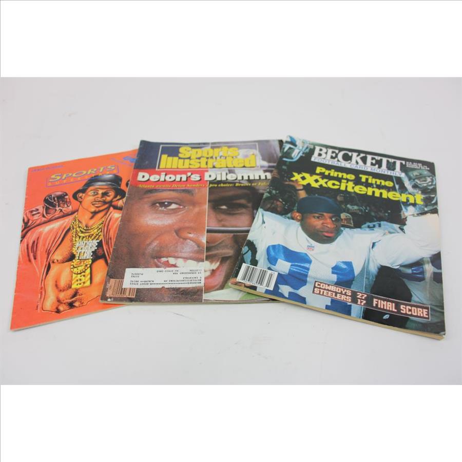 Sports Illustrated, Sports Superstars, Beckett Sports Magazines, 6 Pieces Property Room