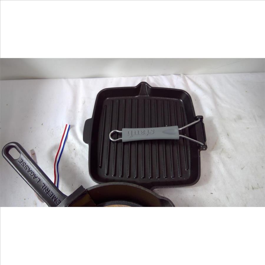 Staub And Emeril Lagasse Pans, 2 Pieces Property Room