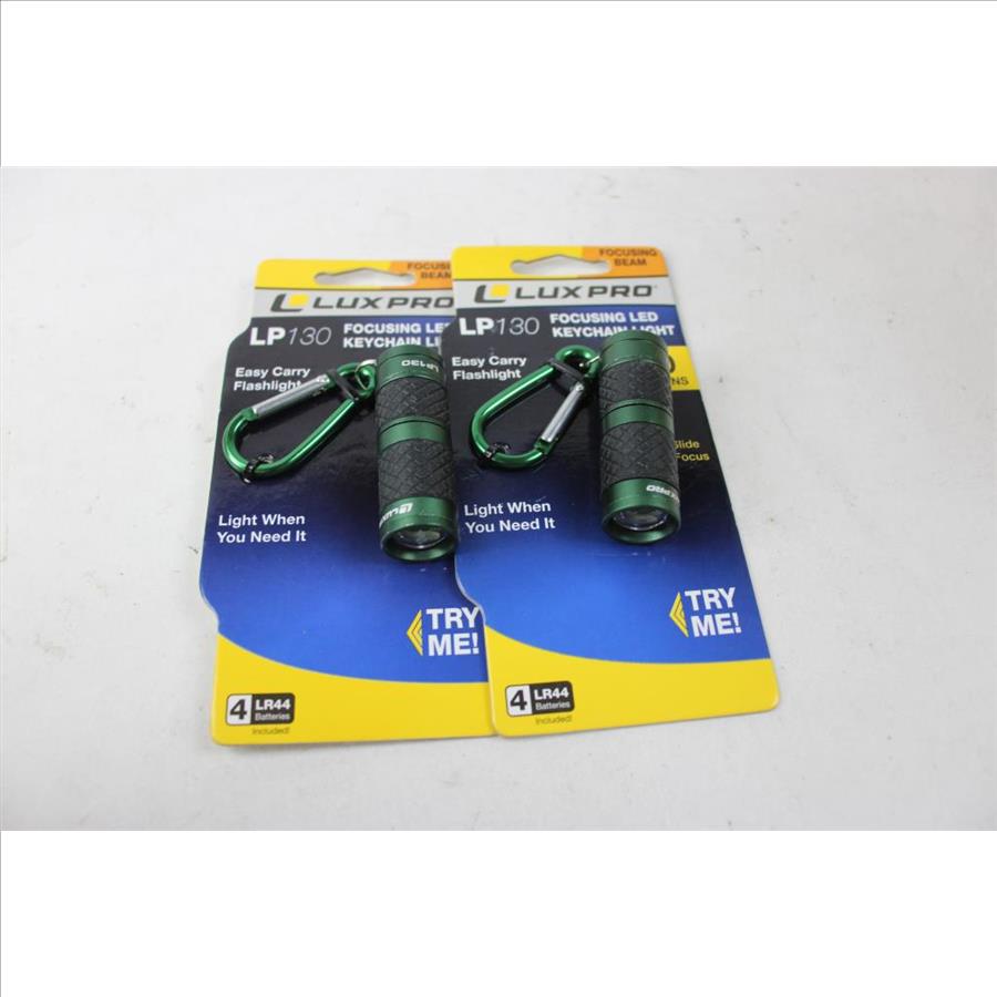 Streamlight Protac 2L-X, HL-X, And LuxPro LP130 LED Keychains, 4 Pieces