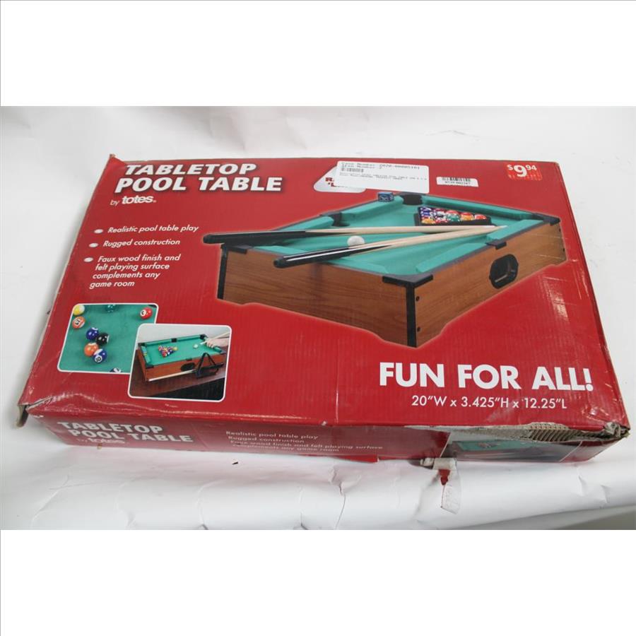 Table Top Pool Table By Totes Property Room