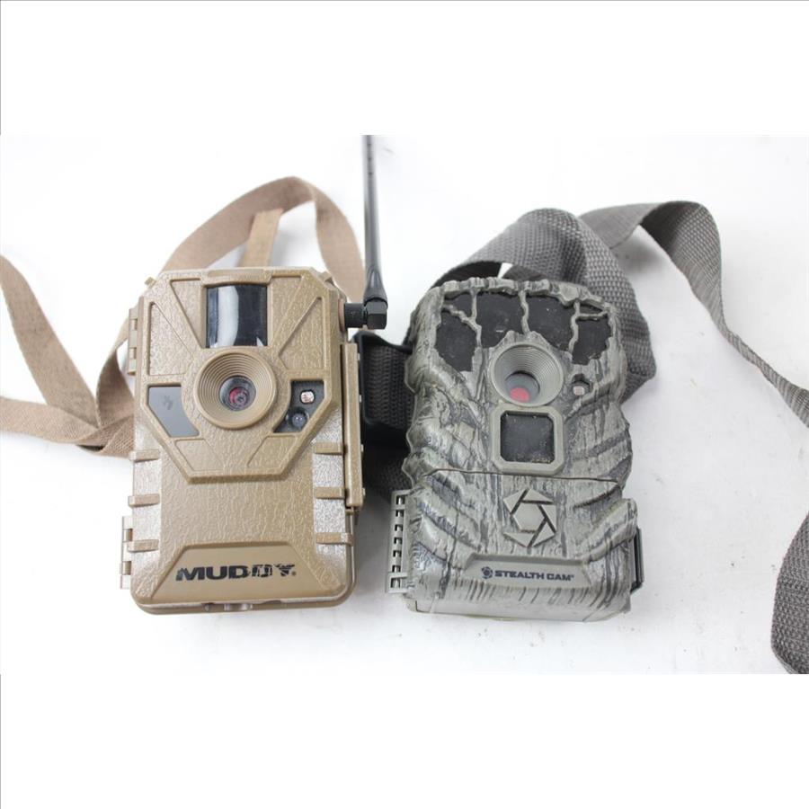 Tasco 10 X 42 Waterproof Binoculars, Stealth Cam STC-BT14, And Muddy Trail Camera MUD-ATW V2