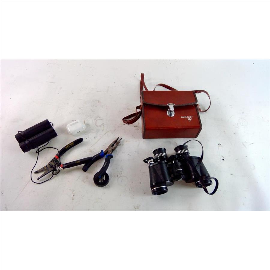 Tasco Binoculars, Apple Airpods Pro & More, 5 Pieces Property Room