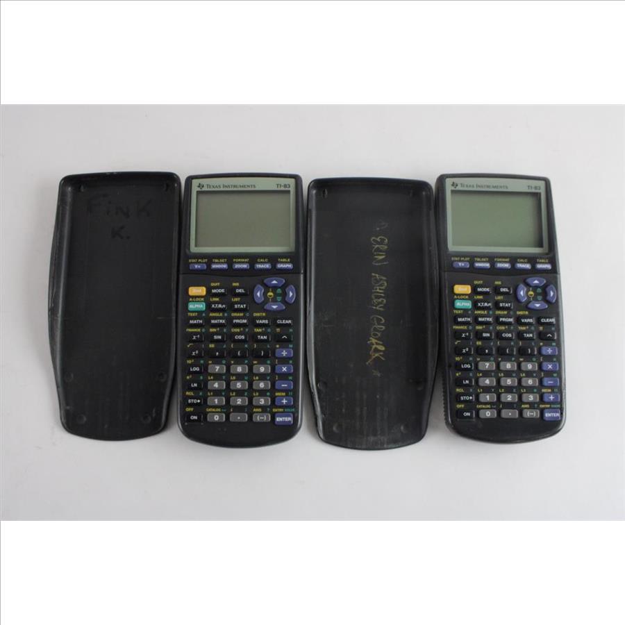Texas Instruments Graphing Calculators, 2 Pieces Property Room