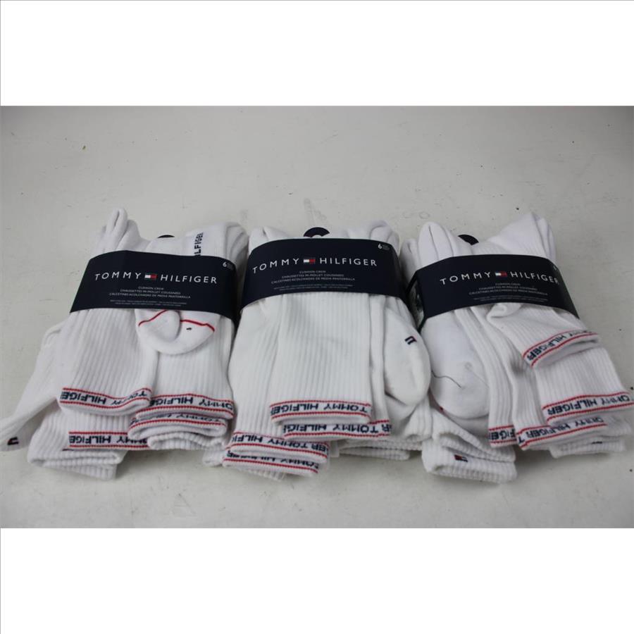 Tommy Hilfiger Cushion Crew White Socks And Small POLO Ralph Lauren Boxer Briefs And Trunks, 5 Pieces