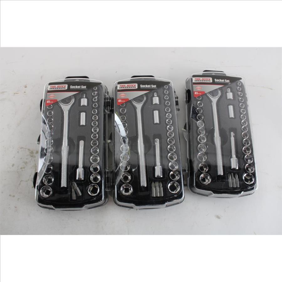 Tool Bench Hardware Socket Set 3 Pieces Property Room