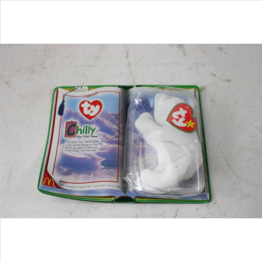 TY Mcdonald's Beanie Babies, Legends Chilly The Polar Bear. June 25