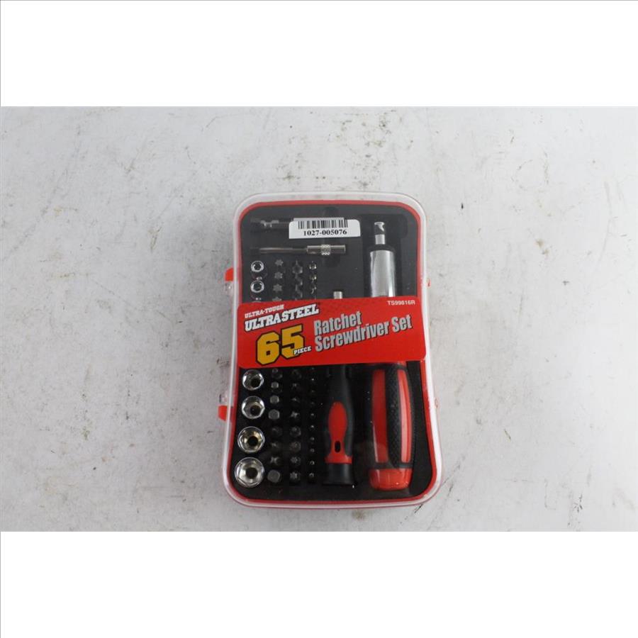 UltraTough Ultra Steel 65 Piece Ratchet Screwdriver Set Property Room