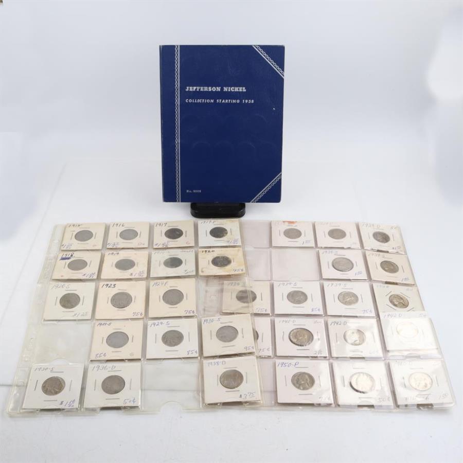 Nickless Collection US Nickels And Collection Booklet, 65+ Pieces | Property Room