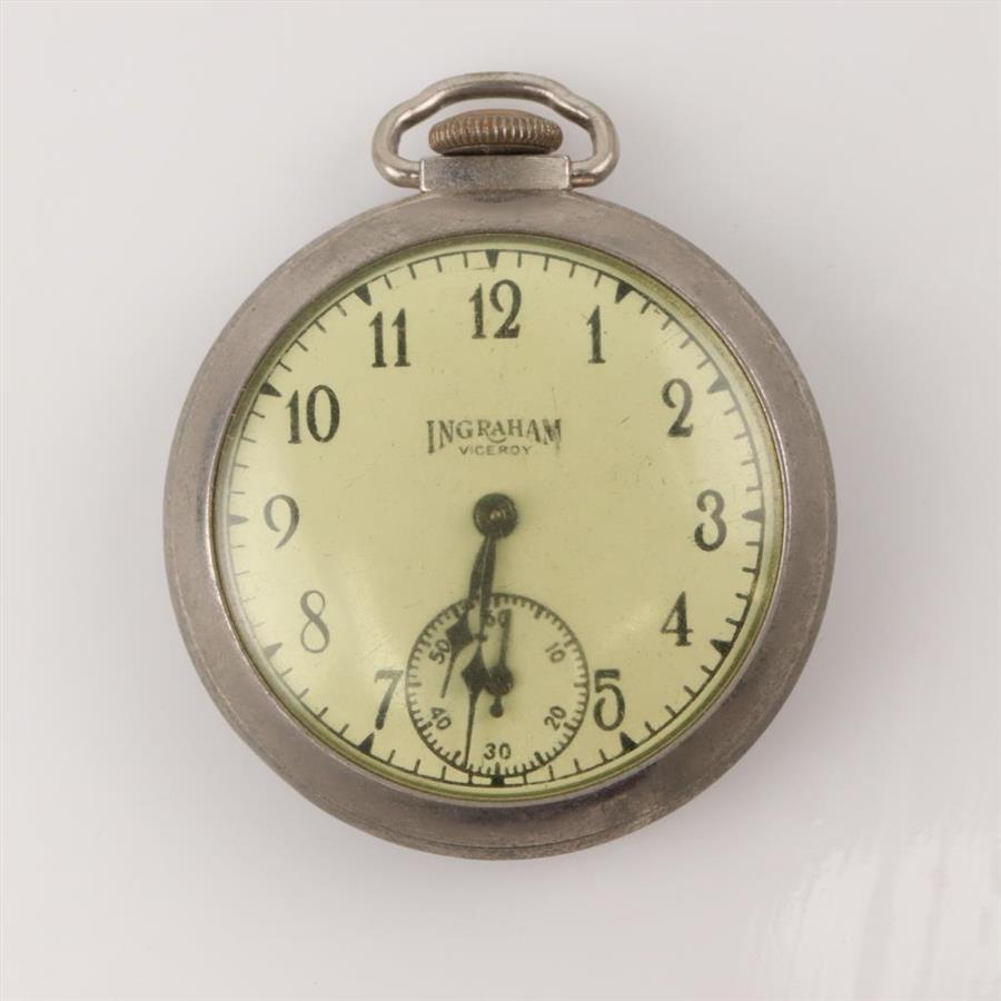 Vintage Ingraham Viceroy Pocket Watch Property Room