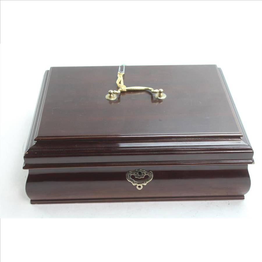 Wooden Jewelry Lock Box | Property Room