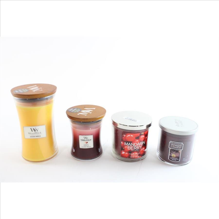 Yankee Candle, WoodWick & More Candles, 4 Pieces Property Room