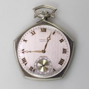 gruen verithin pentagon pocket watch