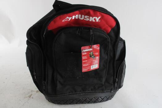 husky rubber bottom backpack