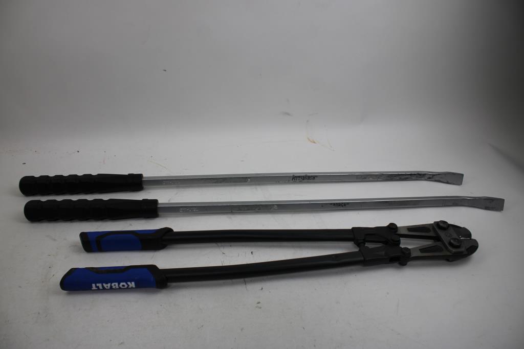 Dewalt Tool Bag, Pry Bar, Bolt Cutters,, Waterproof Box