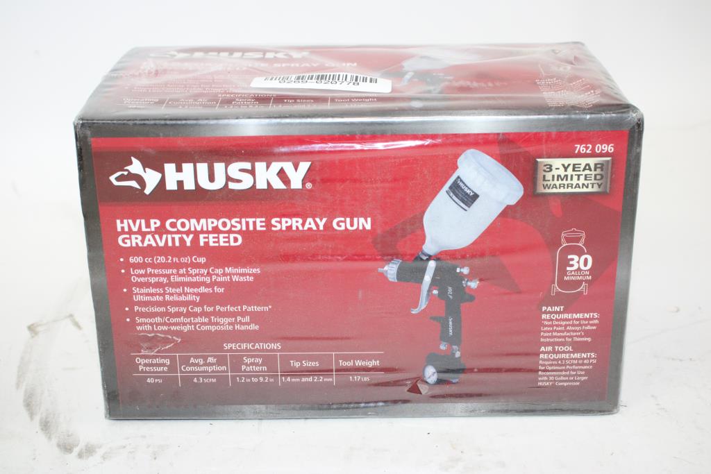 Husky Composite Spray Gun Gravity Feed Property Room