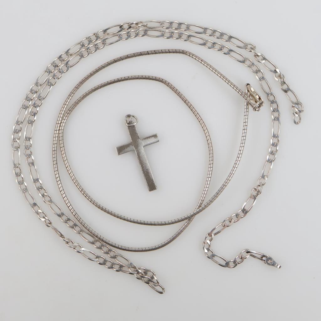 0.800-0.900 Silver Jewelry, 3 Pieces