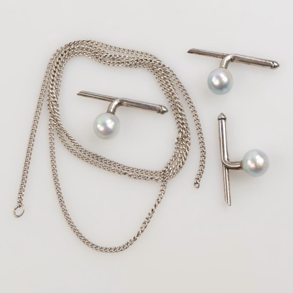 0.800-0.900 Silver Jewelry, 4 Pieces