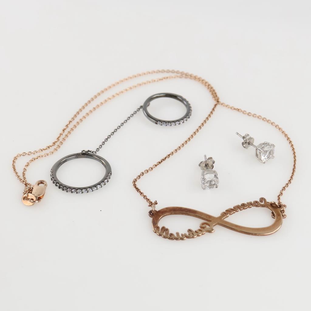 0.800-0.900 Silver Jewelry, 4 Pieces
