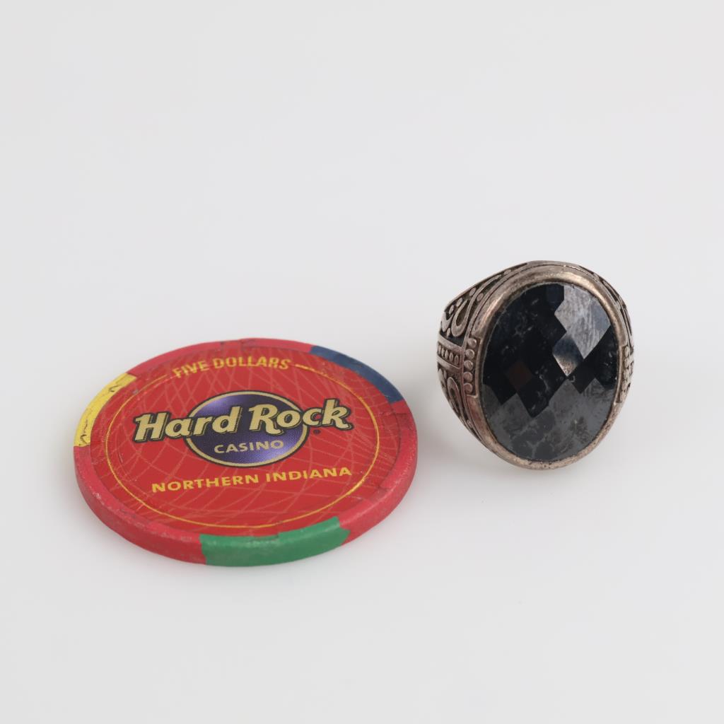0.890 Silver Ring With Token, 2 Pieces