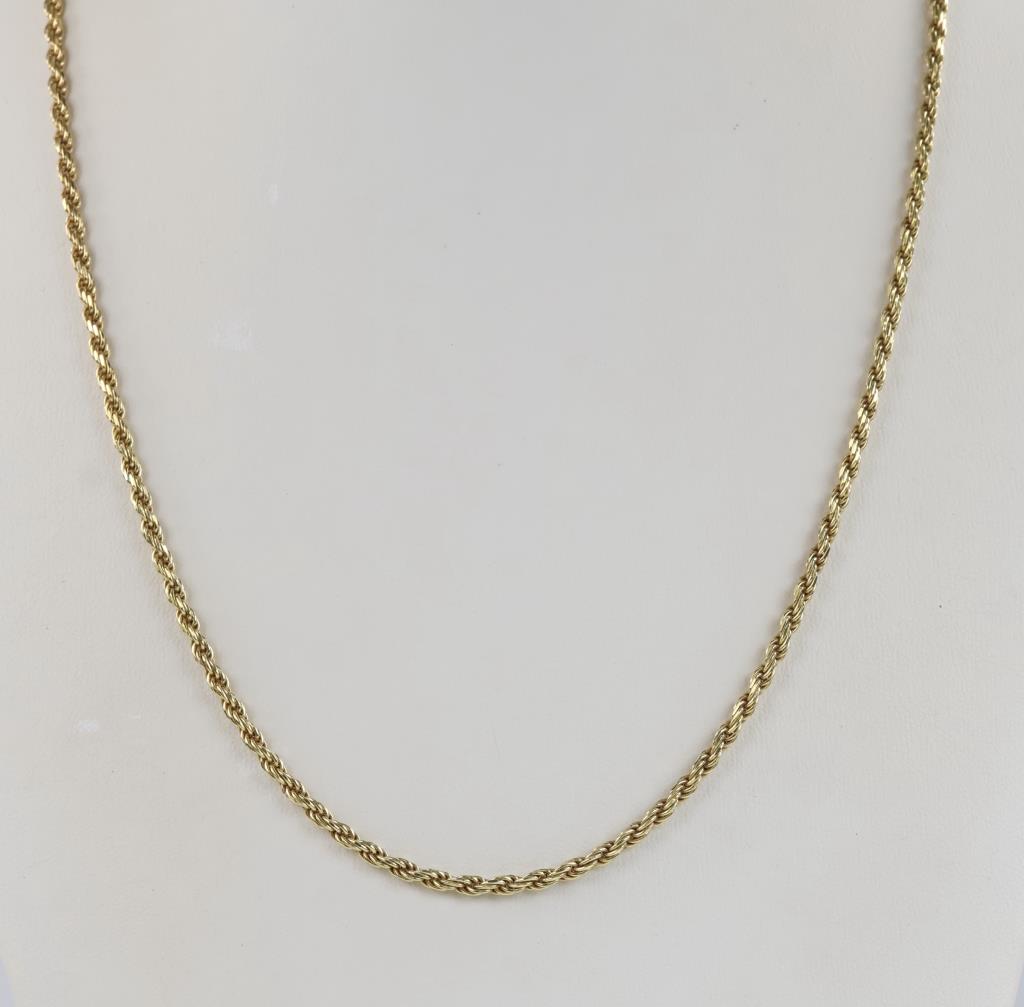 0.890 Silver Rope Necklace
