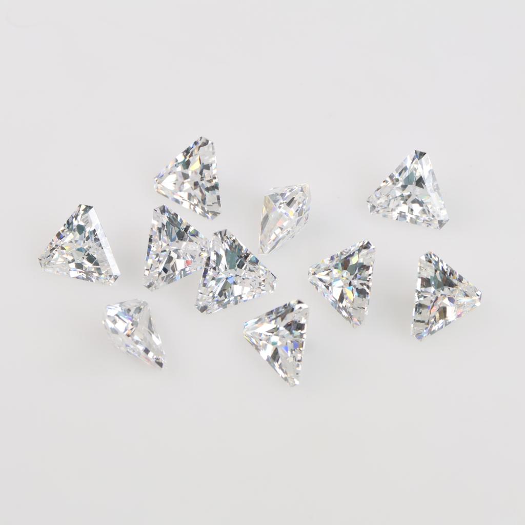 10 Clear Faceted Loose Jewelry Craft Stones